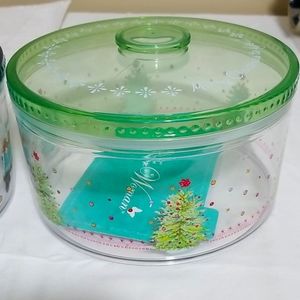 2 Canister christmas tree and Truck a bundle